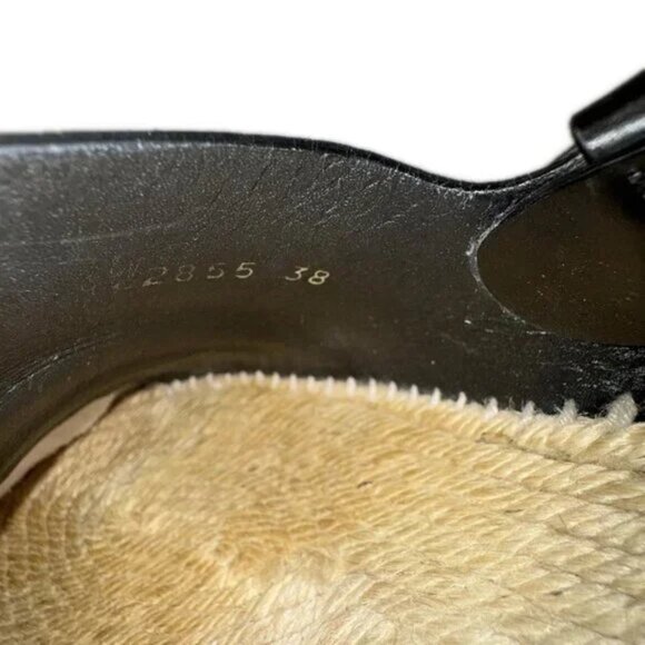 BALENCIAGA - Black Leather Chemical Fiber Women's Sandals 170-032125 - Picture 8 of 9